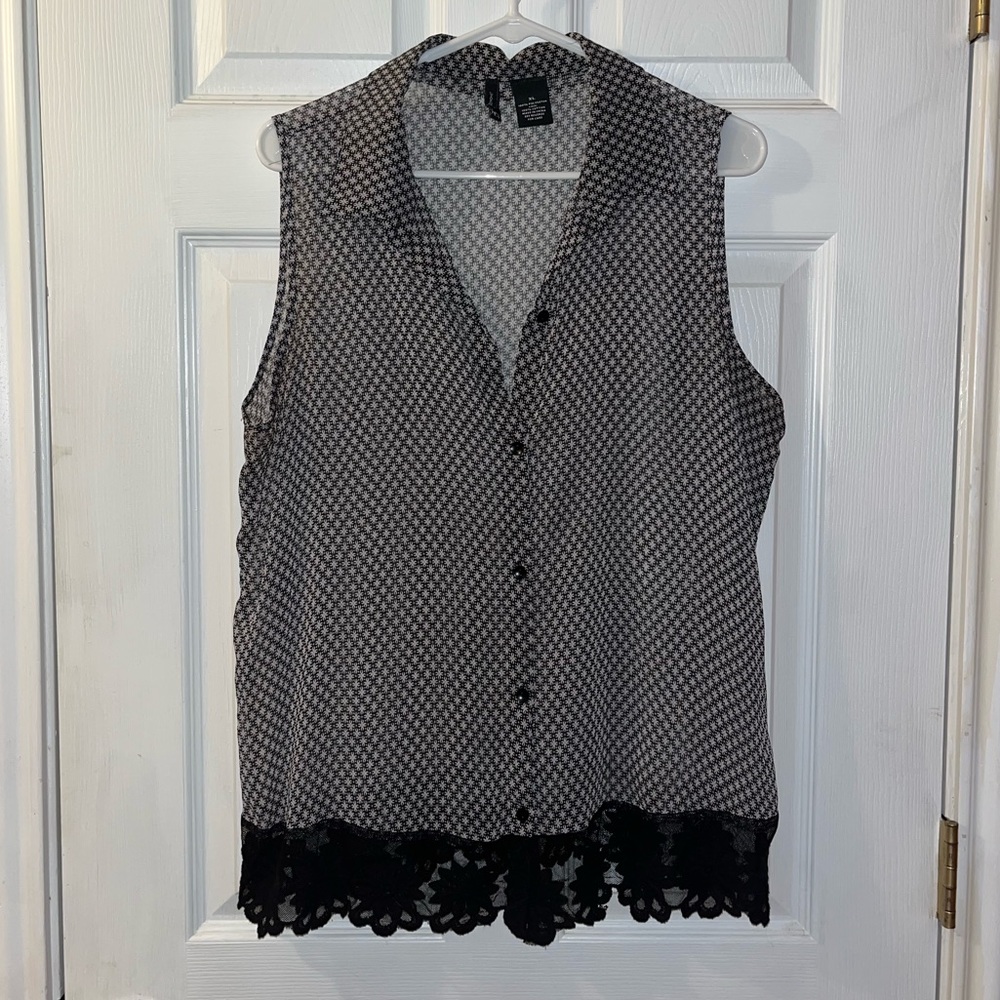 Sheer & Floral Blouse